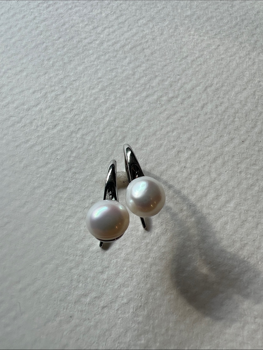 Sterling Silver Pearl Drop Earrings